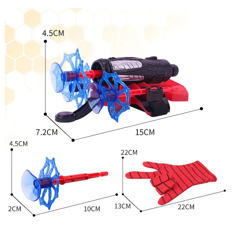 Cartoon Superhero Spider Silk Launcher Toys Funny Pests Eliminator Toy Anime Figures Cosplay Spiders Web Launcher Toys Kids Gift - LOCKDEALZ