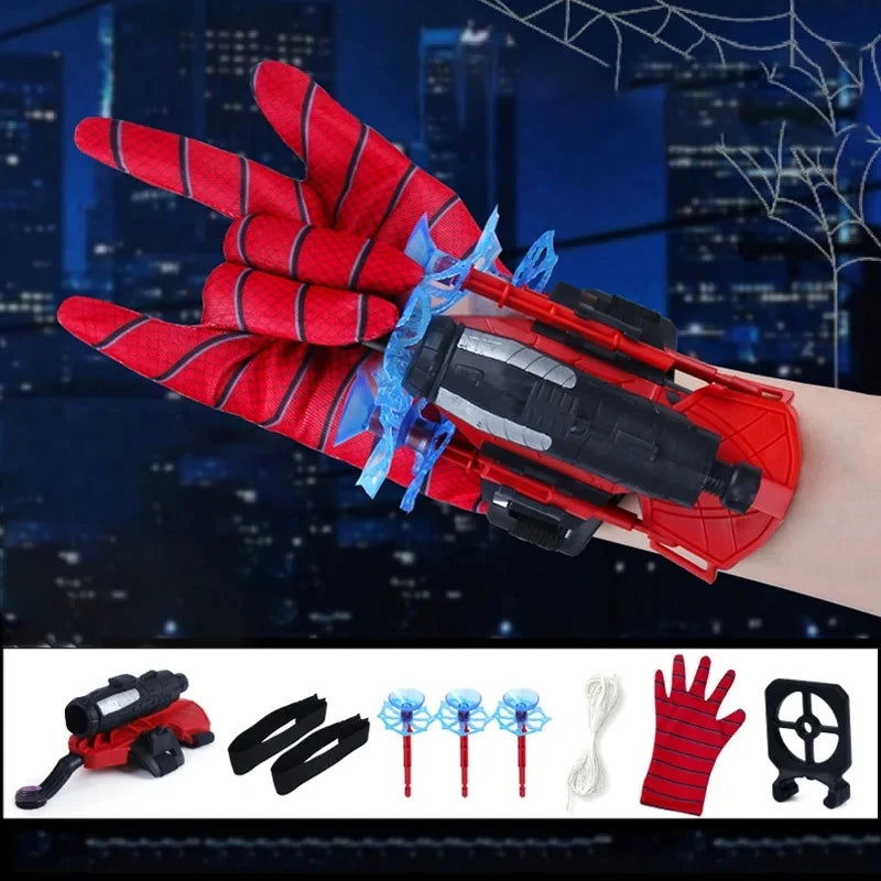Cartoon Superhero Spider Silk Launcher Toys Funny Pests Eliminator Toy Anime Figures Cosplay Spiders Web Launcher Toys Kids Gift - LOCKDEALZ