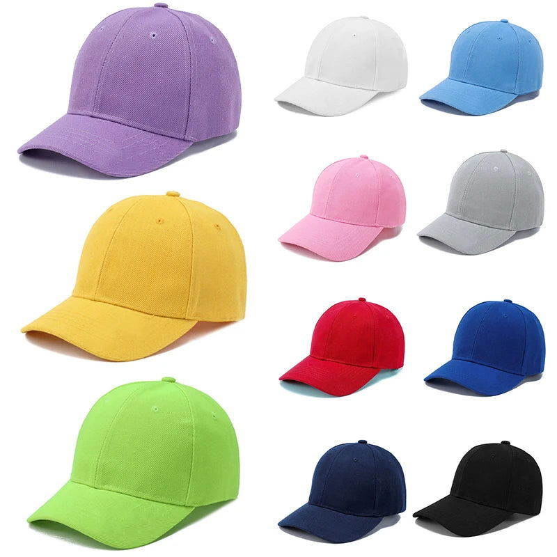 Children's Kids Baseball Cap for Girl Boy Spring Summer Baby Sun Hat Classic Solid Color Toddler Peaked Caps кепка Gorras TSF# - LOCKDEALZ