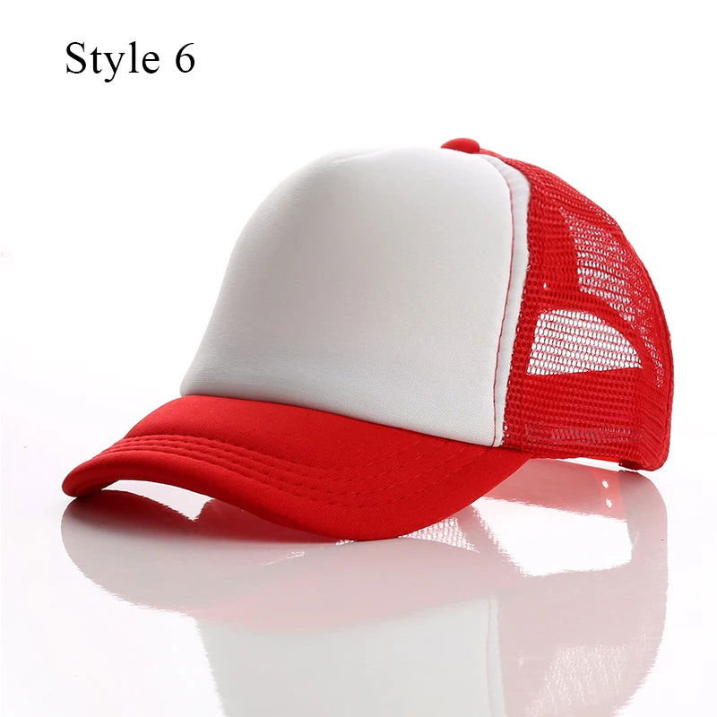 Children's Kids Baseball Cap for Girl Boy Spring Summer Baby Sun Hat Classic Solid Color Toddler Peaked Caps кепка Gorras TSF# - LOCKDEALZ