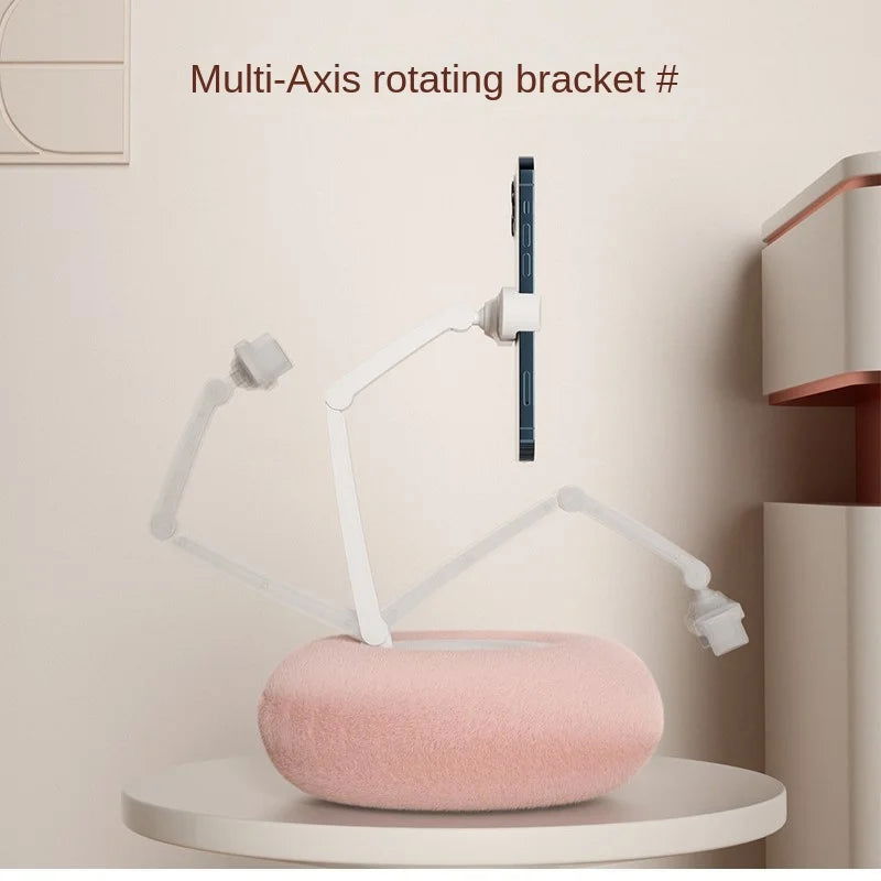 Creative Pillow Mobile Phone Holder Rotating Stand Live Streaming Drama Lazy Desktop Bed Home Stand New Universal 2024 - LOCKDEALZ