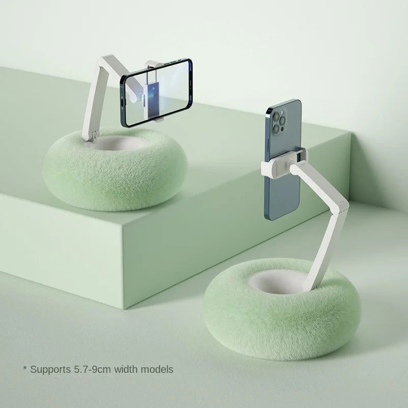 Creative Pillow Mobile Phone Holder Rotating Stand Live Streaming Drama Lazy Desktop Bed Home Stand New Universal 2024 - LOCKDEALZ