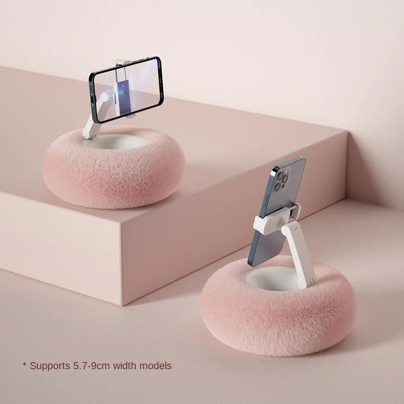 Creative Pillow Mobile Phone Holder Rotating Stand Live Streaming Drama Lazy Desktop Bed Home Stand New Universal 2024 - LOCKDEALZ
