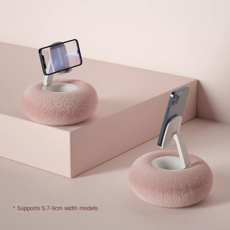Creative Pillow Mobile Phone Holder Rotating Stand Live Streaming Drama Lazy Desktop Bed Home Stand New Universal 2024 - LOCKDEALZ