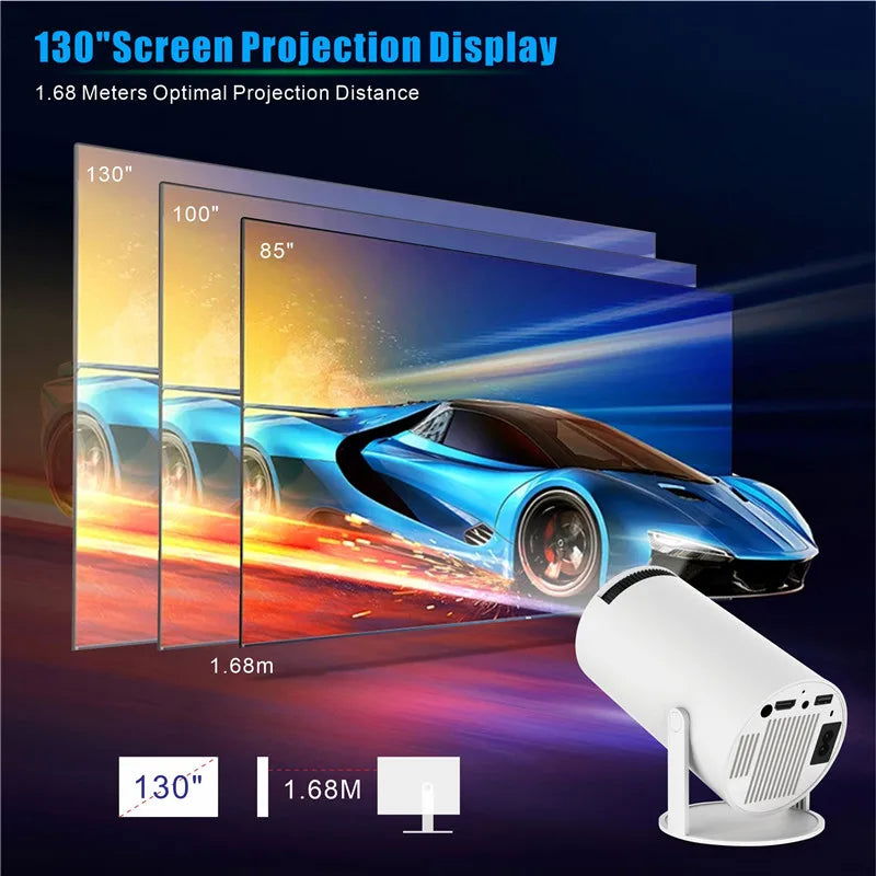 DITONG hy300 pro Projector 4K Android11 Dual Wifi6 260ANSI BT5.0 1080P 1280*720P HD Home Cinema Outdoor portable Projetor - LOCKDEALZ