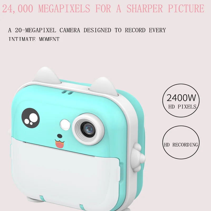 Digital Children Camera For Photography Instant Print Photo Kids Camera Mini Thermal Printer Video Educational Toys Gift - LOCKDEALZ