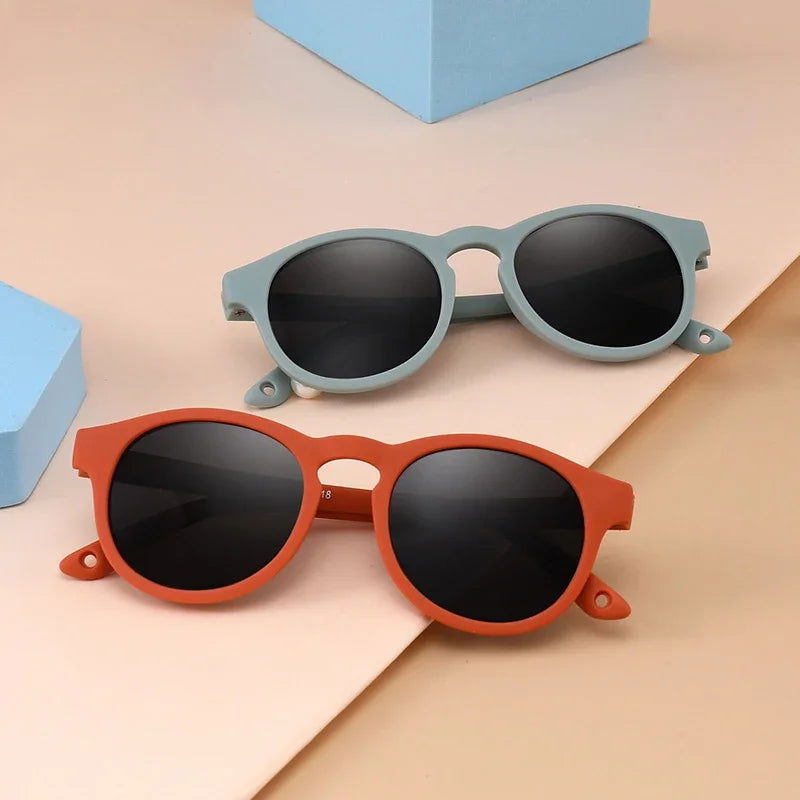Fashion Baby's First Sunglasses with Strap Round Flexible UV400 Polarized Infant Sunglasses for Ages 0-3 Years - LOCKDEALZ