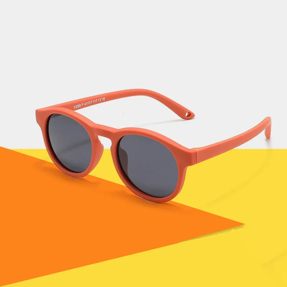 Fashion Baby's First Sunglasses with Strap Round Flexible UV400 Polarized Infant Sunglasses for Ages 0-3 Years - LOCKDEALZ