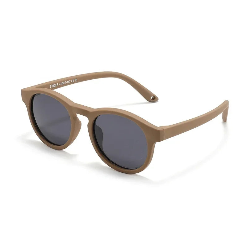Fashion Baby's First Sunglasses with Strap Round Flexible UV400 Polarized Infant Sunglasses for Ages 0-3 Years - LOCKDEALZ