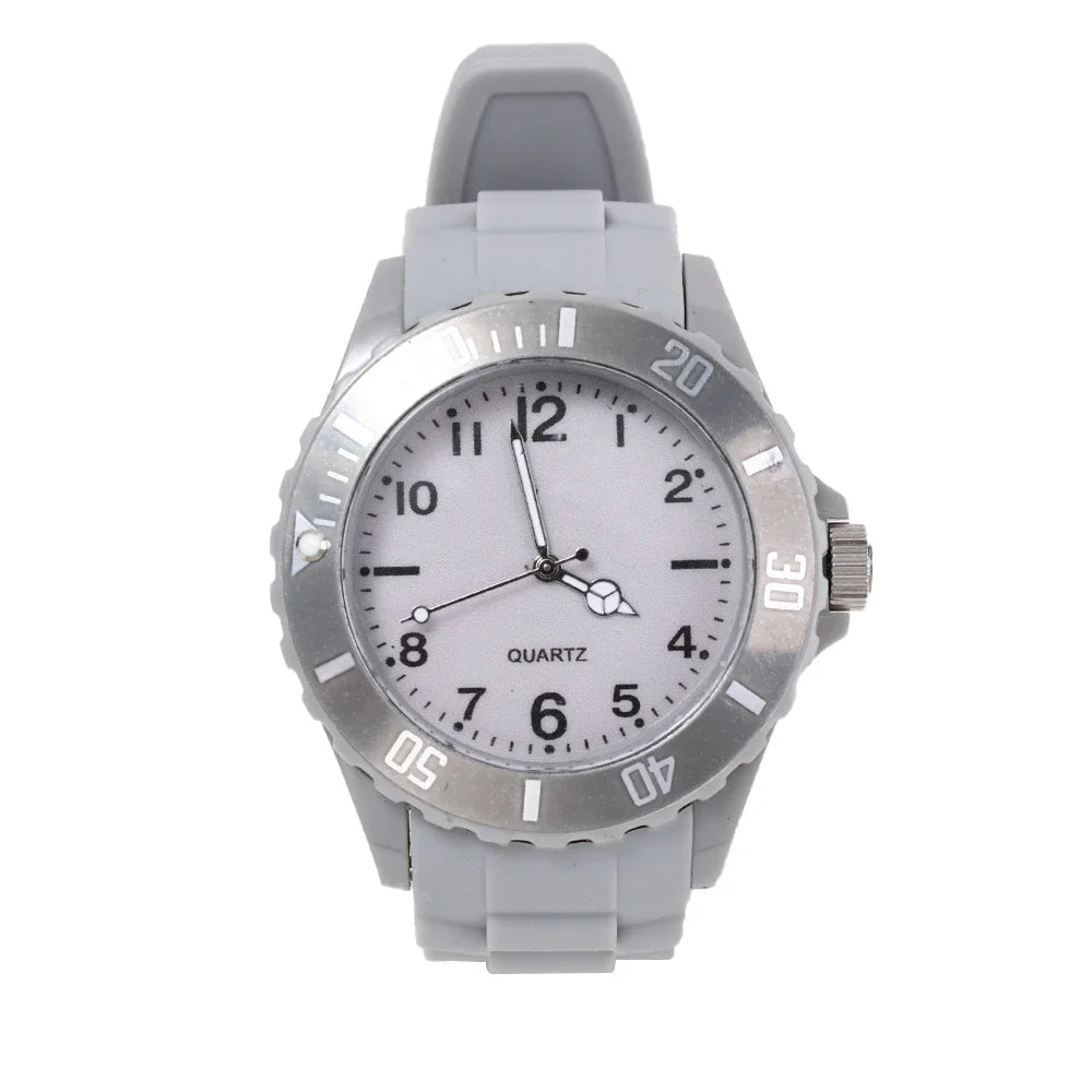 Fashion Casual Watches Silicone Lady Quartz Watch Student Female Classic Vintage Clock Electronic Student Couple WristWatches - LOCKDEALZ