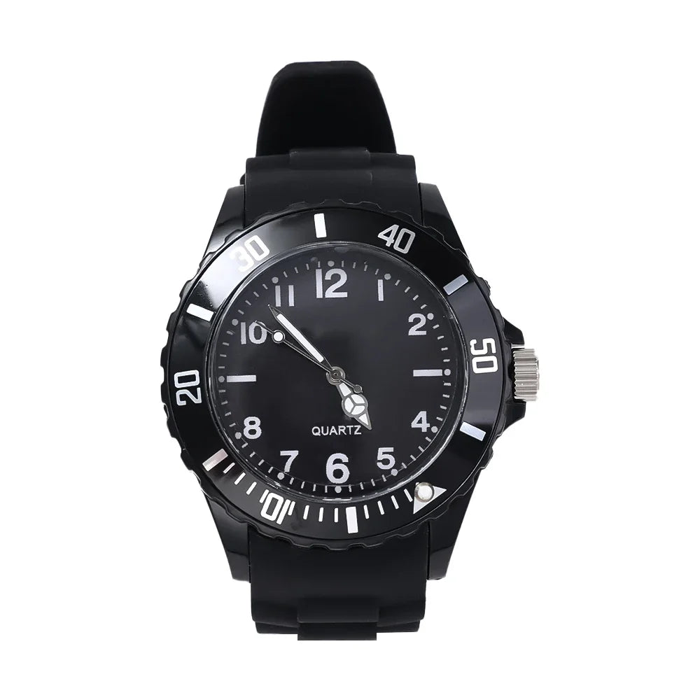 Fashion Casual Watches Silicone Lady Quartz Watch Student Female Classic Vintage Clock Electronic Student Couple WristWatches - LOCKDEALZ