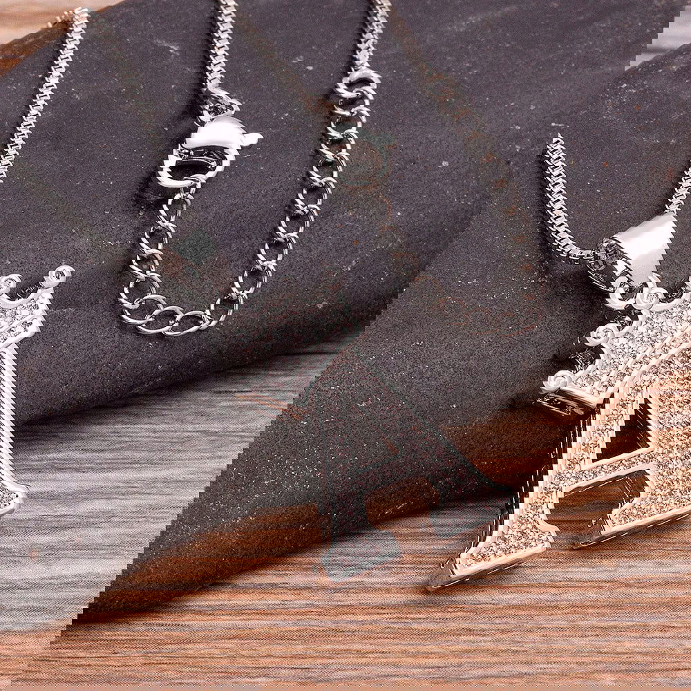 Fashion Luxury A-Z Crown Alphabet Pendant Chain Necklace Punk Style Lucky Initial Name Jewelry Best Party Wedding Birthday Gift - LOCKDEALZ