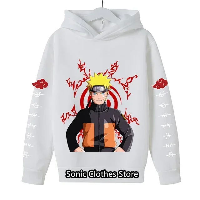 Fashion Unisex Naruto Hoodie For Kids Children Boys Long Sleeves Sweatshirt Baby Kids Tops Girls Clothes 2-14 Years Streetwear - LOCKDEALZ