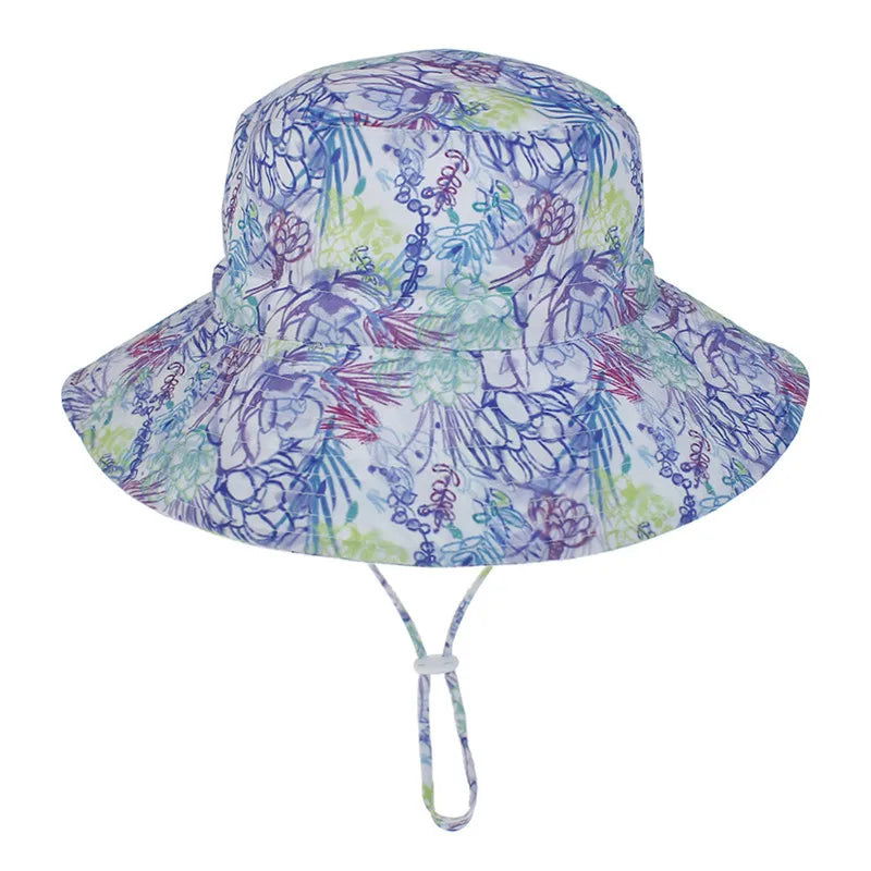 Girls Boys Outdoor Anti UV Beach Cap Summer Baby Sun Hat Kids Bucket Cap - LOCKDEALZ