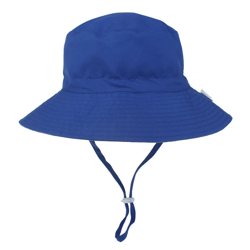 Girls Boys Outdoor Anti UV Beach Cap Summer Baby Sun Hat Kids Bucket Cap - LOCKDEALZ