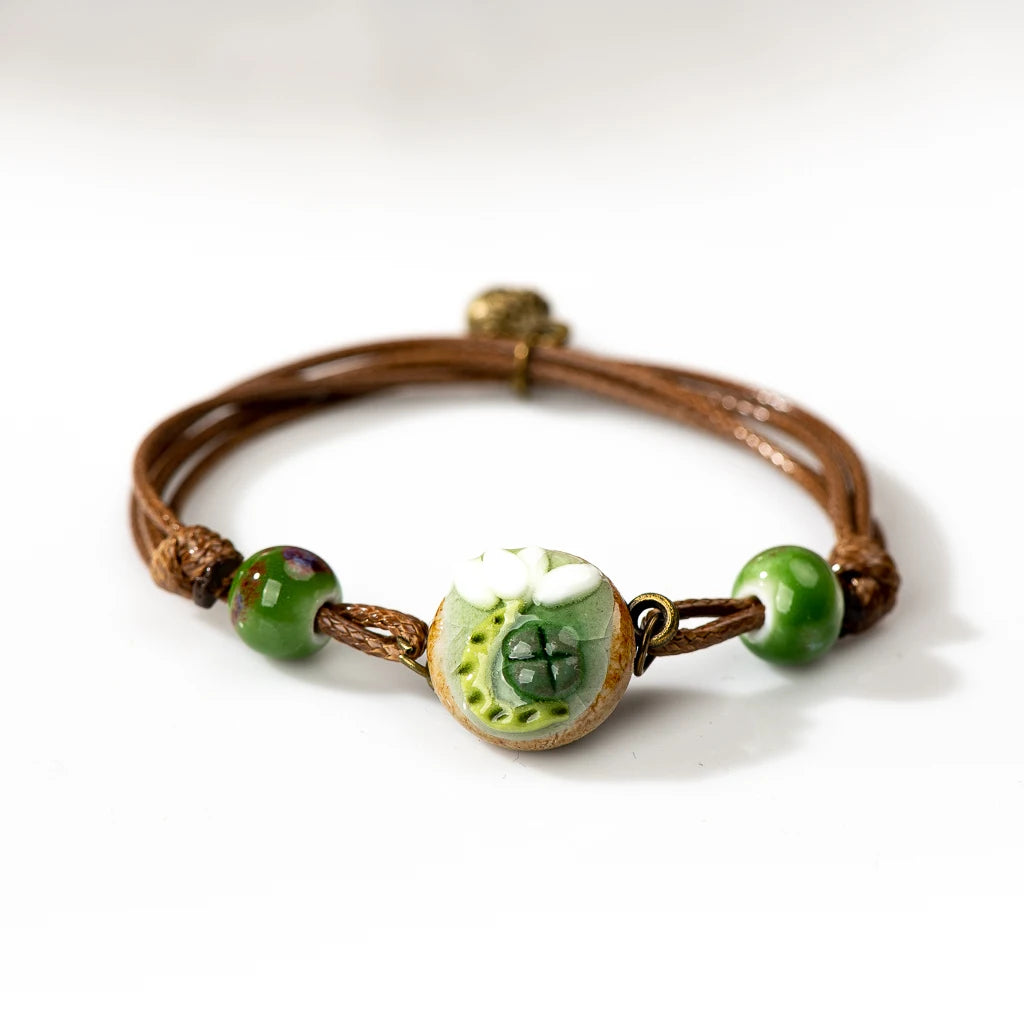Handmade Ceramic Flower Retro Style Adjustable Size Bracelet Wholesale  Gifts Low Price Items Free Shipping Z632 - LOCKDEALZ