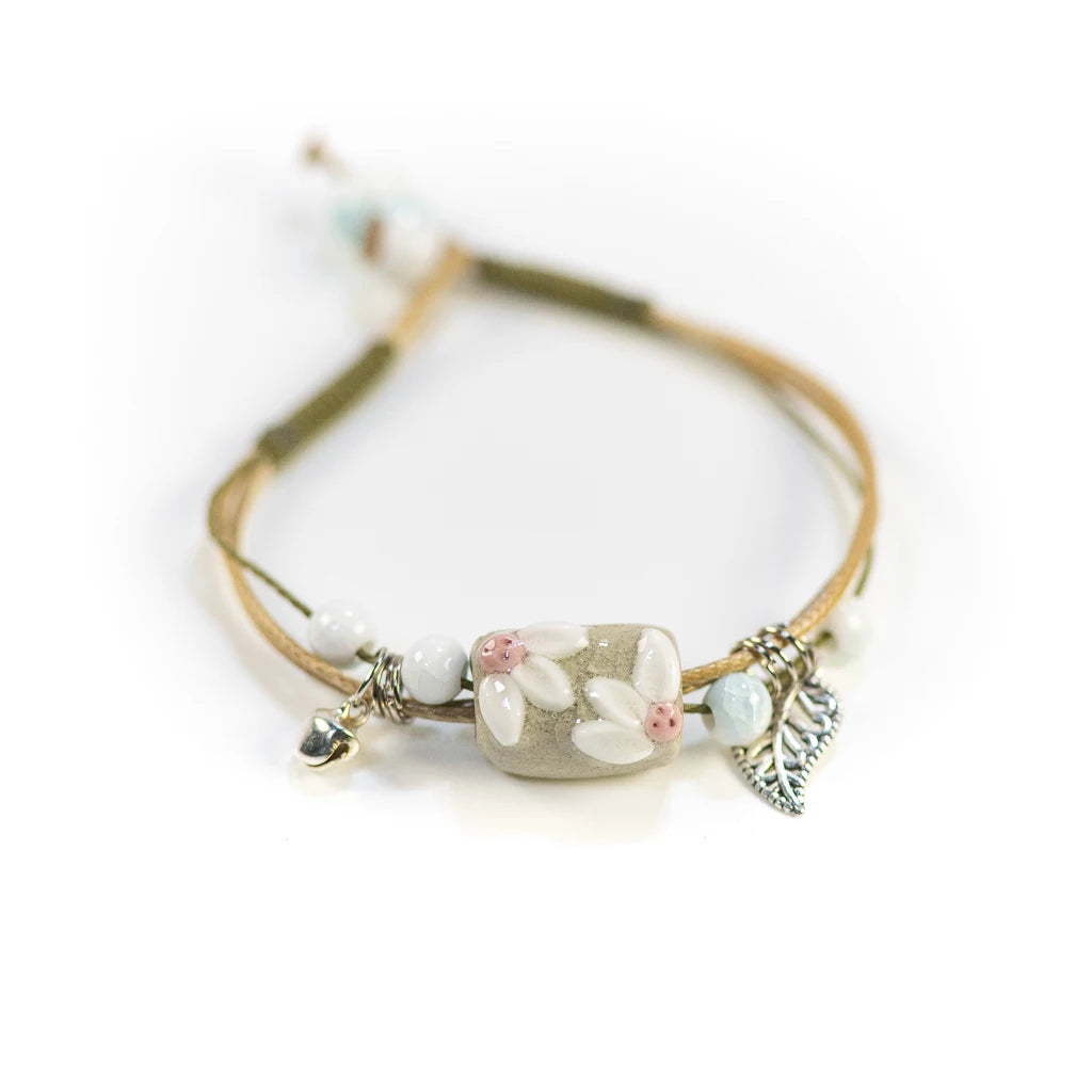Handmade Ceramic Flower Retro Style Adjustable Size Bracelet Wholesale  Gifts Low Price Items Free Shipping Z632 - LOCKDEALZ