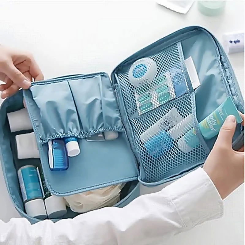 High Capacity Outdoor Girl Makeup Bag Women Cosmetic Bag Toiletries Organizer Waterproof Female Storage Make up Cases - LOCKDEALZ
