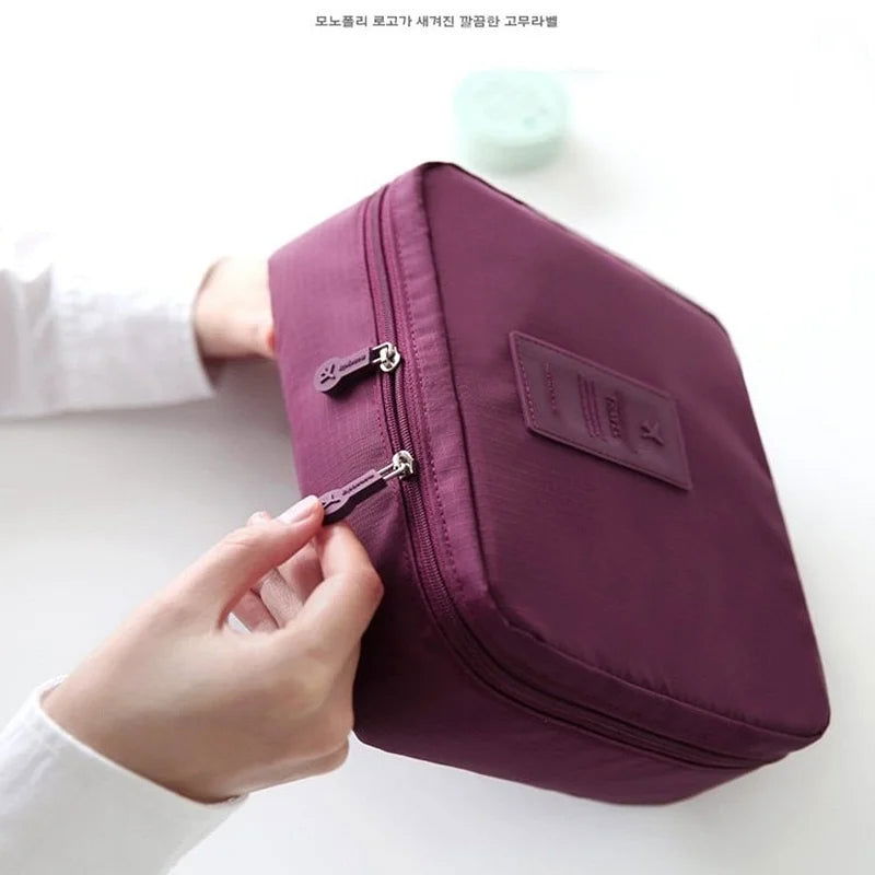High Capacity Outdoor Girl Makeup Bag Women Cosmetic Bag Toiletries Organizer Waterproof Female Storage Make up Cases - LOCKDEALZ
