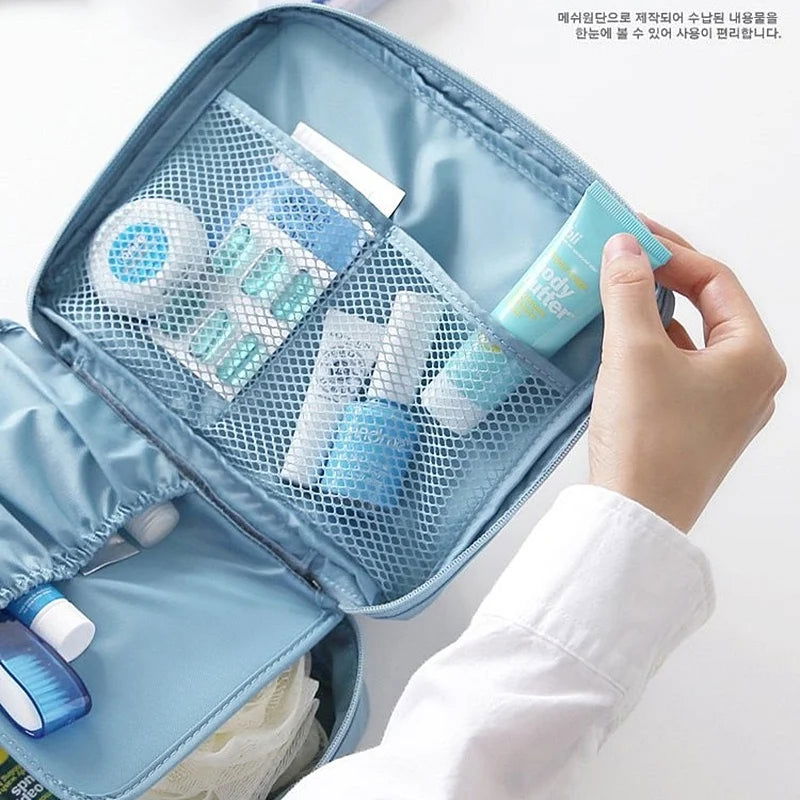 High Capacity Outdoor Girl Makeup Bag Women Cosmetic Bag Toiletries Organizer Waterproof Female Storage Make up Cases - LOCKDEALZ