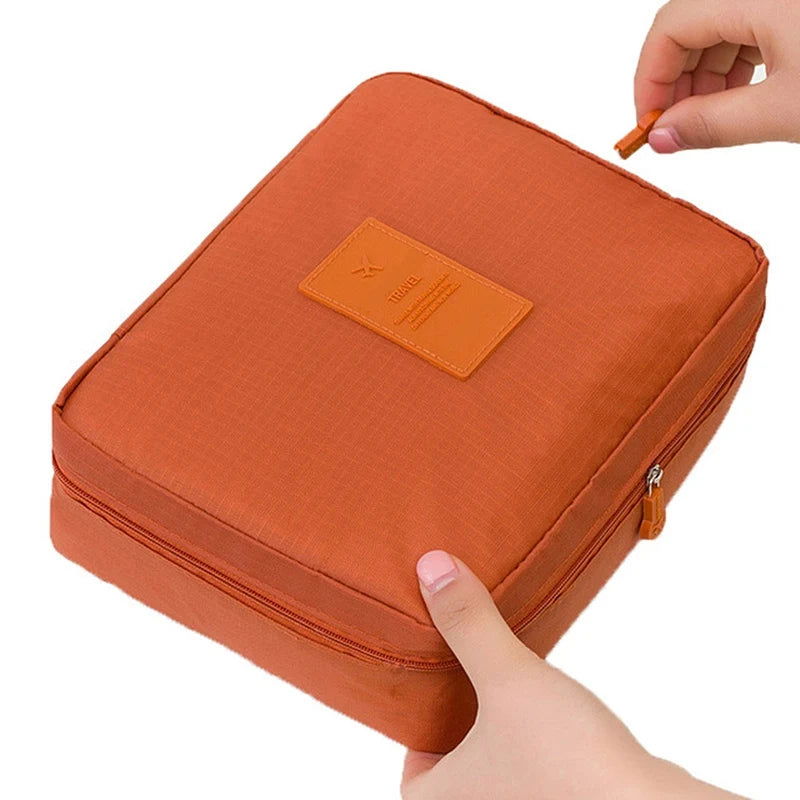 High Capacity Outdoor Girl Makeup Bag Women Cosmetic Bag Toiletries Organizer Waterproof Female Storage Make up Cases - LOCKDEALZ