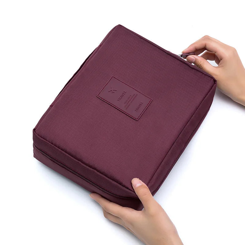 High Capacity Outdoor Girl Makeup Bag Women Cosmetic Bag Toiletries Organizer Waterproof Female Storage Make up Cases - LOCKDEALZ
