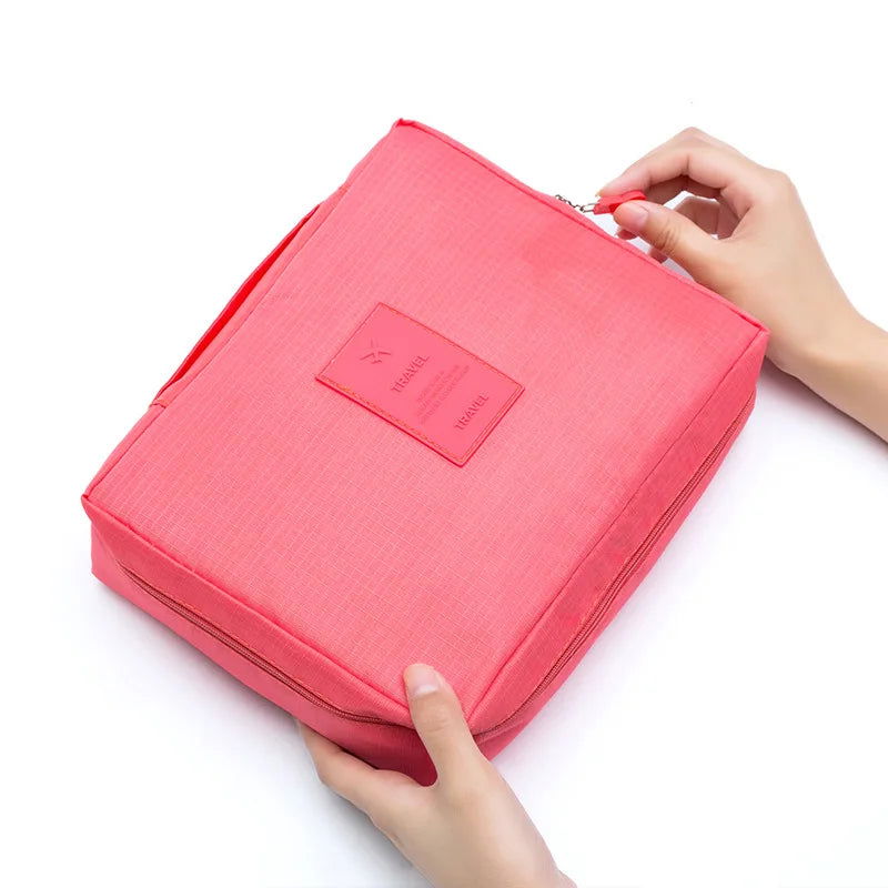 High Capacity Outdoor Girl Makeup Bag Women Cosmetic Bag Toiletries Organizer Waterproof Female Storage Make up Cases - LOCKDEALZ