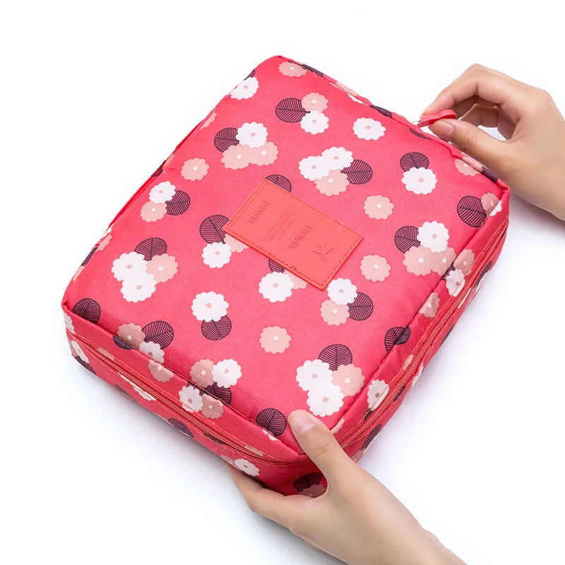 High Capacity Outdoor Girl Makeup Bag Women Cosmetic Bag Toiletries Organizer Waterproof Female Storage Make up Cases - LOCKDEALZ