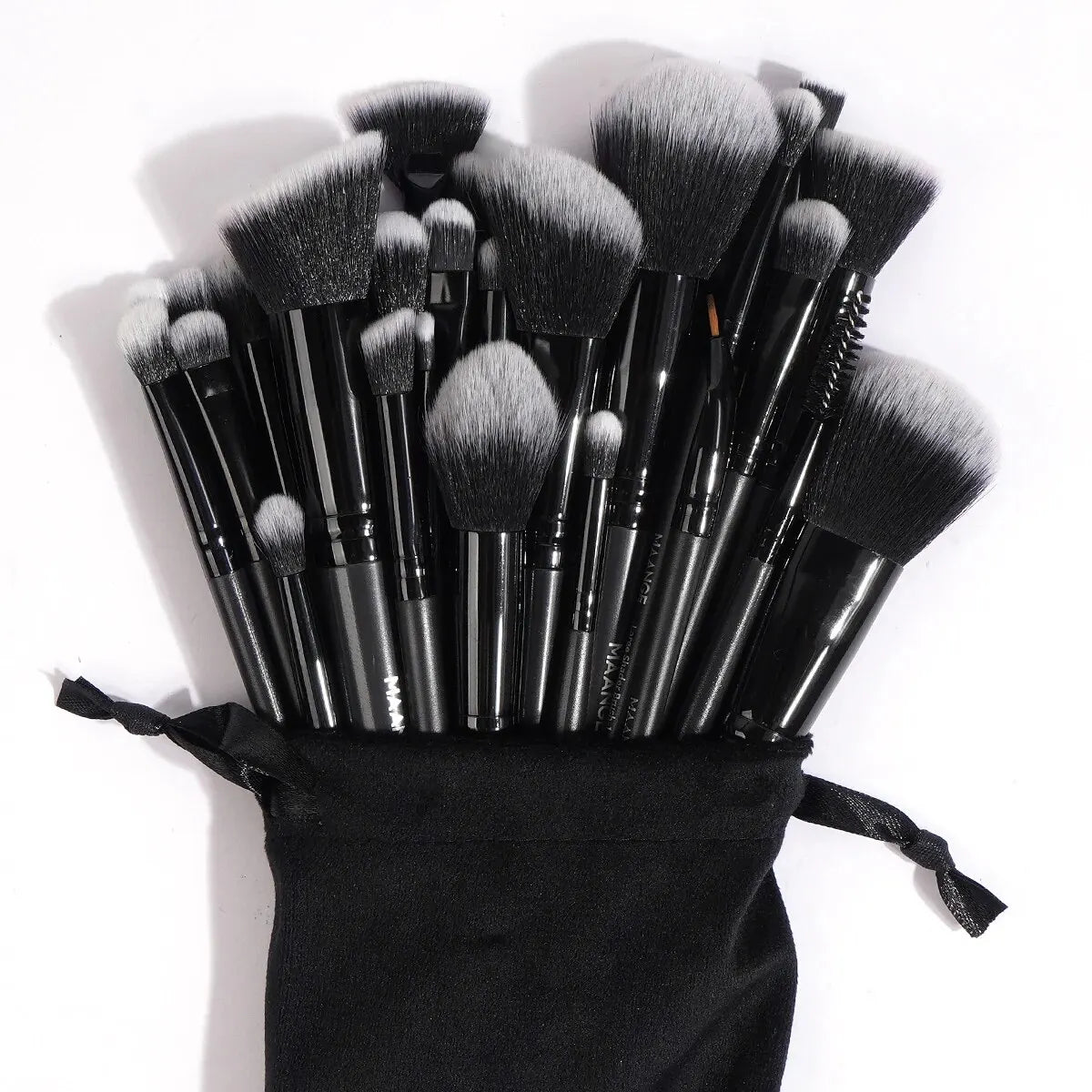 MAANGE 30pcs Professional Makeup Brush Set Foundation Concealers Eye Shadows Powder Blush Blending Brushes Beauty Tools with Bag - LOCKDEALZ
