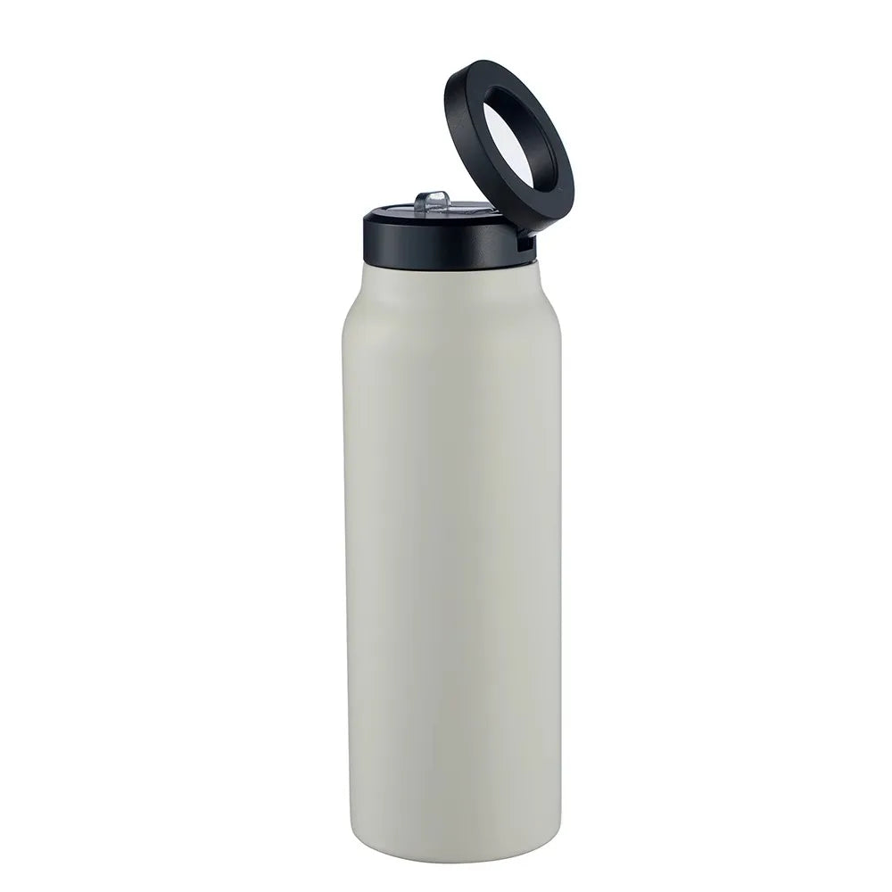 Magnetic Vacuum Flasks Stainless Steel Sports Water Bottle Mobile Phone Holder Creative Portable Outdoor Thermal Insulation Cup - LOCKDEALZ
