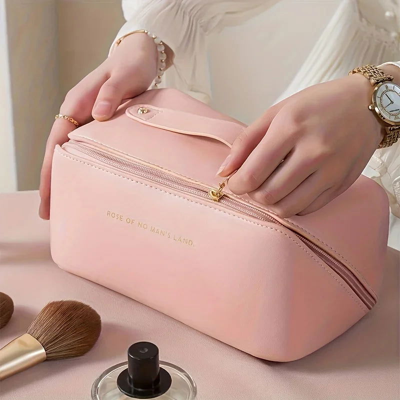 Makeup Organizer Female Toiletry Kit Bag Make Up Case Storage Pouch Luxury Lady Box, Cosmetic Bag, Organizer Bag For Travel Zip - LOCKDEALZ