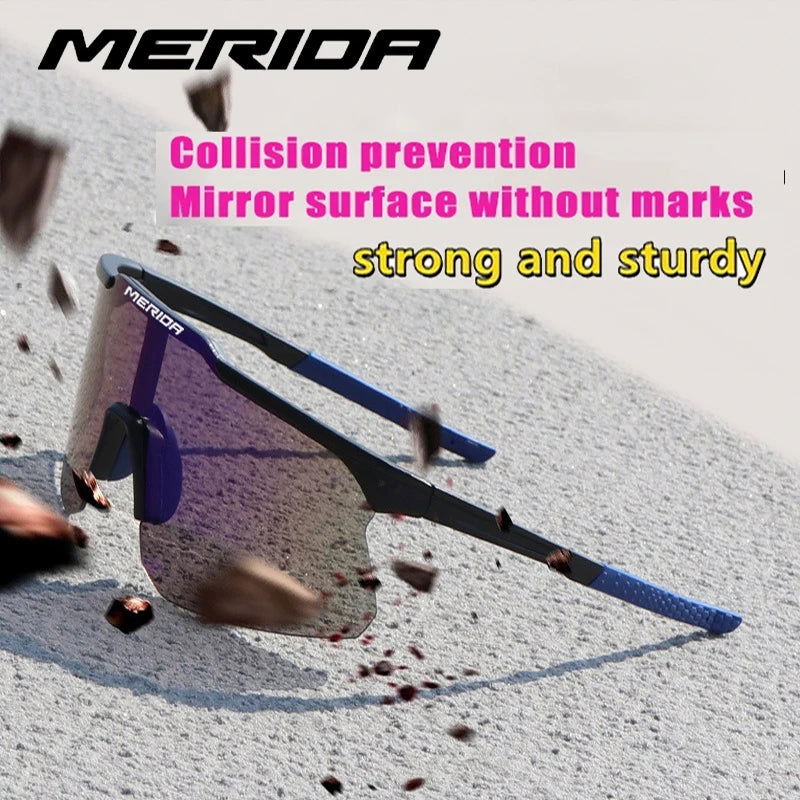 Merida cycling Sunglasses Women Men Sports Glasses UV400 Riding Eyewear Mountain Bike Road Bicycle Outdoor Lenses With Case - LOCKDEALZ