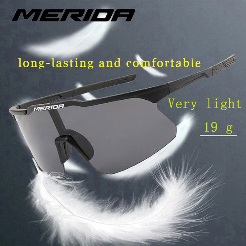 Merida cycling Sunglasses Women Men Sports Glasses UV400 Riding Eyewear Mountain Bike Road Bicycle Outdoor Lenses With Case - LOCKDEALZ
