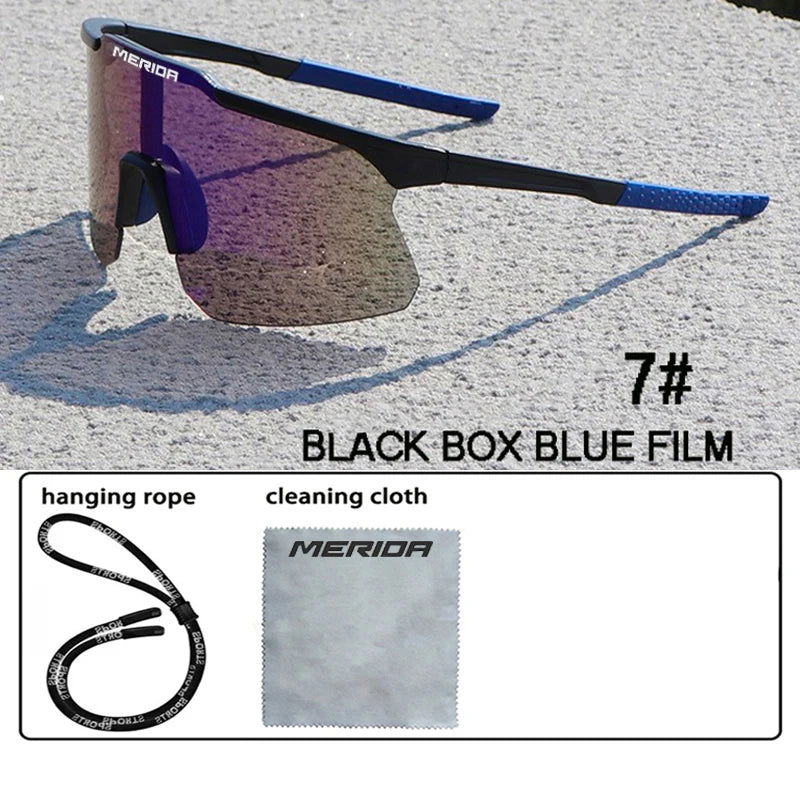 Merida cycling Sunglasses Women Men Sports Glasses UV400 Riding Eyewear Mountain Bike Road Bicycle Outdoor Lenses With Case - LOCKDEALZ