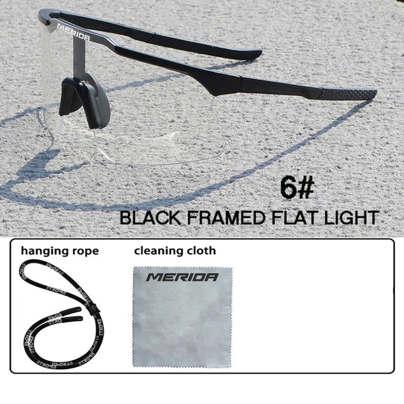 Merida cycling Sunglasses Women Men Sports Glasses UV400 Riding Eyewear Mountain Bike Road Bicycle Outdoor Lenses With Case - LOCKDEALZ