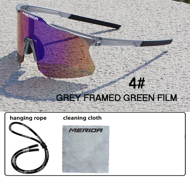 Merida cycling Sunglasses Women Men Sports Glasses UV400 Riding Eyewear Mountain Bike Road Bicycle Outdoor Lenses With Case - LOCKDEALZ