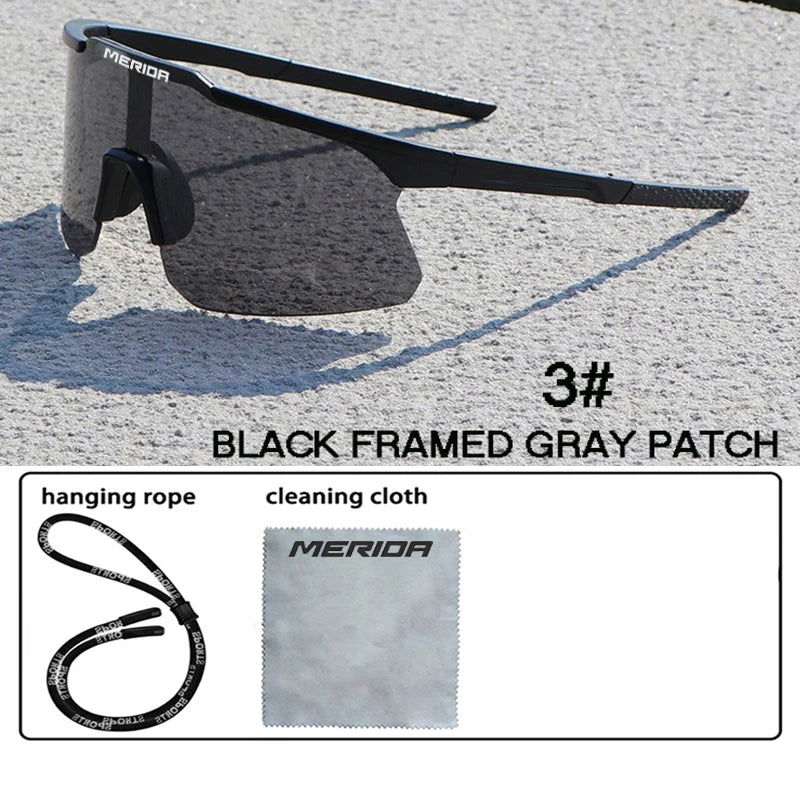 Merida cycling Sunglasses Women Men Sports Glasses UV400 Riding Eyewear Mountain Bike Road Bicycle Outdoor Lenses With Case - LOCKDEALZ