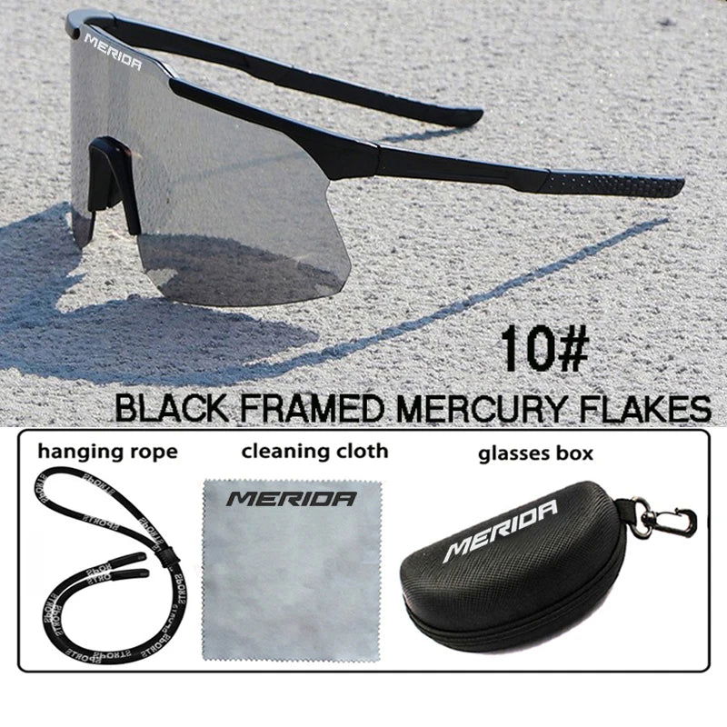 Merida cycling Sunglasses Women Men Sports Glasses UV400 Riding Eyewear Mountain Bike Road Bicycle Outdoor Lenses With Case - LOCKDEALZ