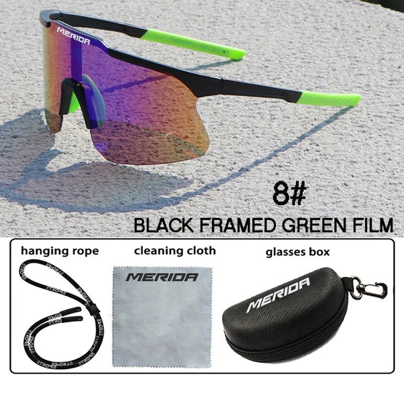 Merida cycling Sunglasses Women Men Sports Glasses UV400 Riding Eyewear Mountain Bike Road Bicycle Outdoor Lenses With Case - LOCKDEALZ