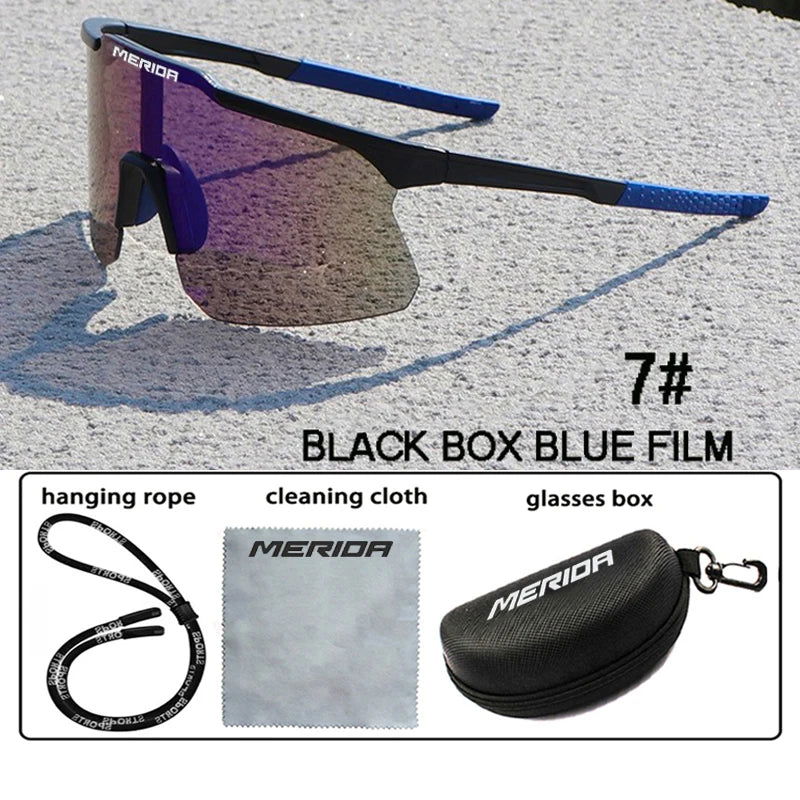 Merida cycling Sunglasses Women Men Sports Glasses UV400 Riding Eyewear Mountain Bike Road Bicycle Outdoor Lenses With Case - LOCKDEALZ