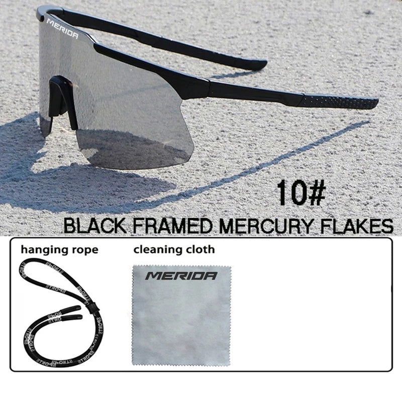 Merida cycling Sunglasses Women Men Sports Glasses UV400 Riding Eyewear Mountain Bike Road Bicycle Outdoor Lenses With Case - LOCKDEALZ