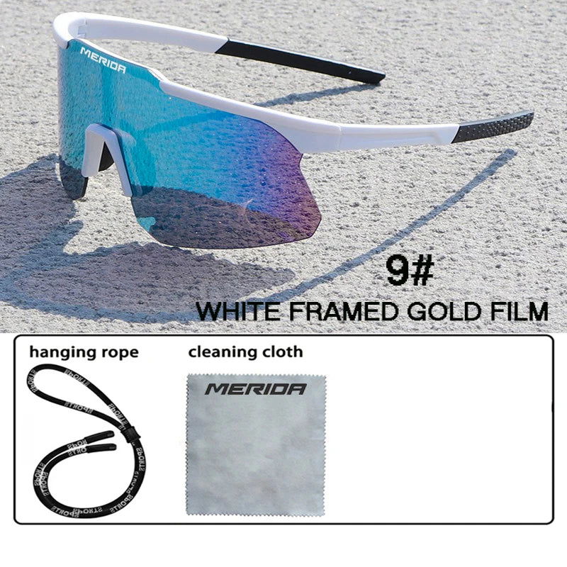 Merida cycling Sunglasses Women Men Sports Glasses UV400 Riding Eyewear Mountain Bike Road Bicycle Outdoor Lenses With Case - LOCKDEALZ