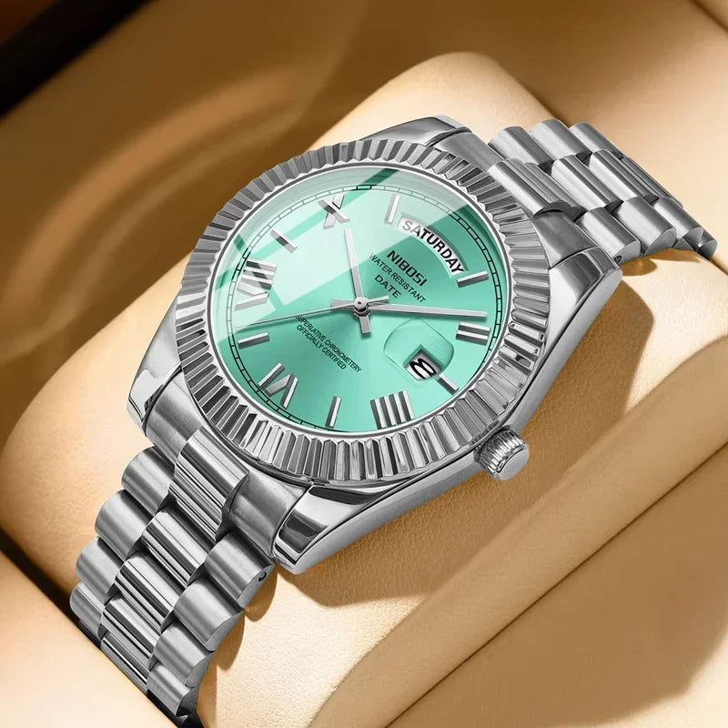 NIBOSI Luxury Men Quartz Watch Waterproof Date Luminous Wristwatch Sports Stainless Steel Men's Watches Male Clock Reloj Hombre - LOCKDEALZ