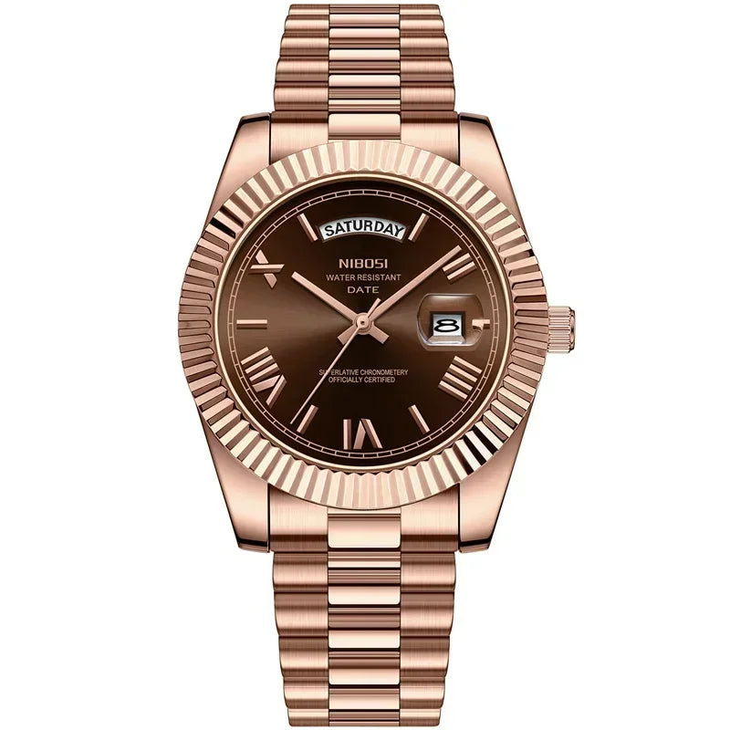 NIBOSI Luxury Men Quartz Watch Waterproof Date Luminous Wristwatch Sports Stainless Steel Men's Watches Male Clock Reloj Hombre - LOCKDEALZ