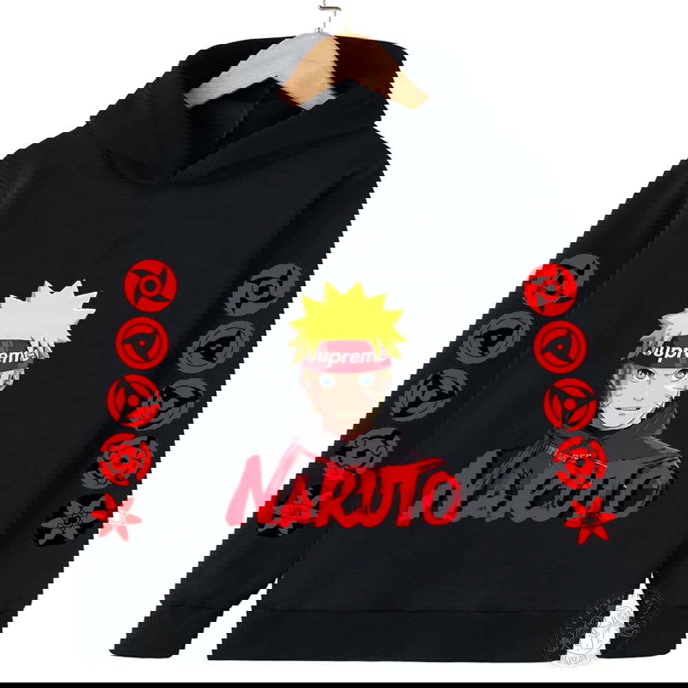 Naruto Fashion Hoodie Children's Printed Casual Clothing Cartoon Autumn/Winter Fleece Hoodie Boys and Girls' Sportswear Top - LOCKDEALZ