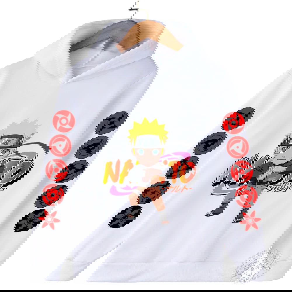 Naruto Fashion Hoodie Children's Printed Casual Clothing Cartoon Autumn/Winter Fleece Hoodie Boys and Girls' Sportswear Top - LOCKDEALZ