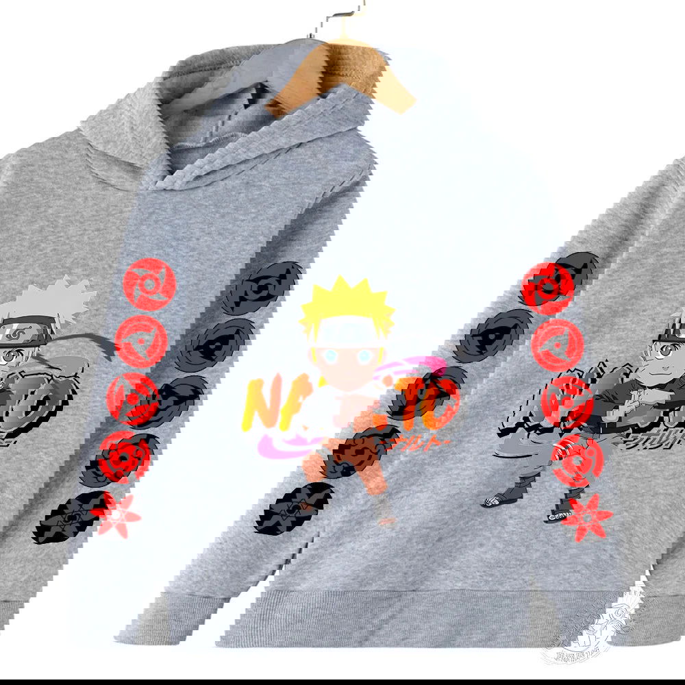 Naruto Fashion Hoodie Children's Printed Casual Clothing Cartoon Autumn/Winter Fleece Hoodie Boys and Girls' Sportswear Top - LOCKDEALZ