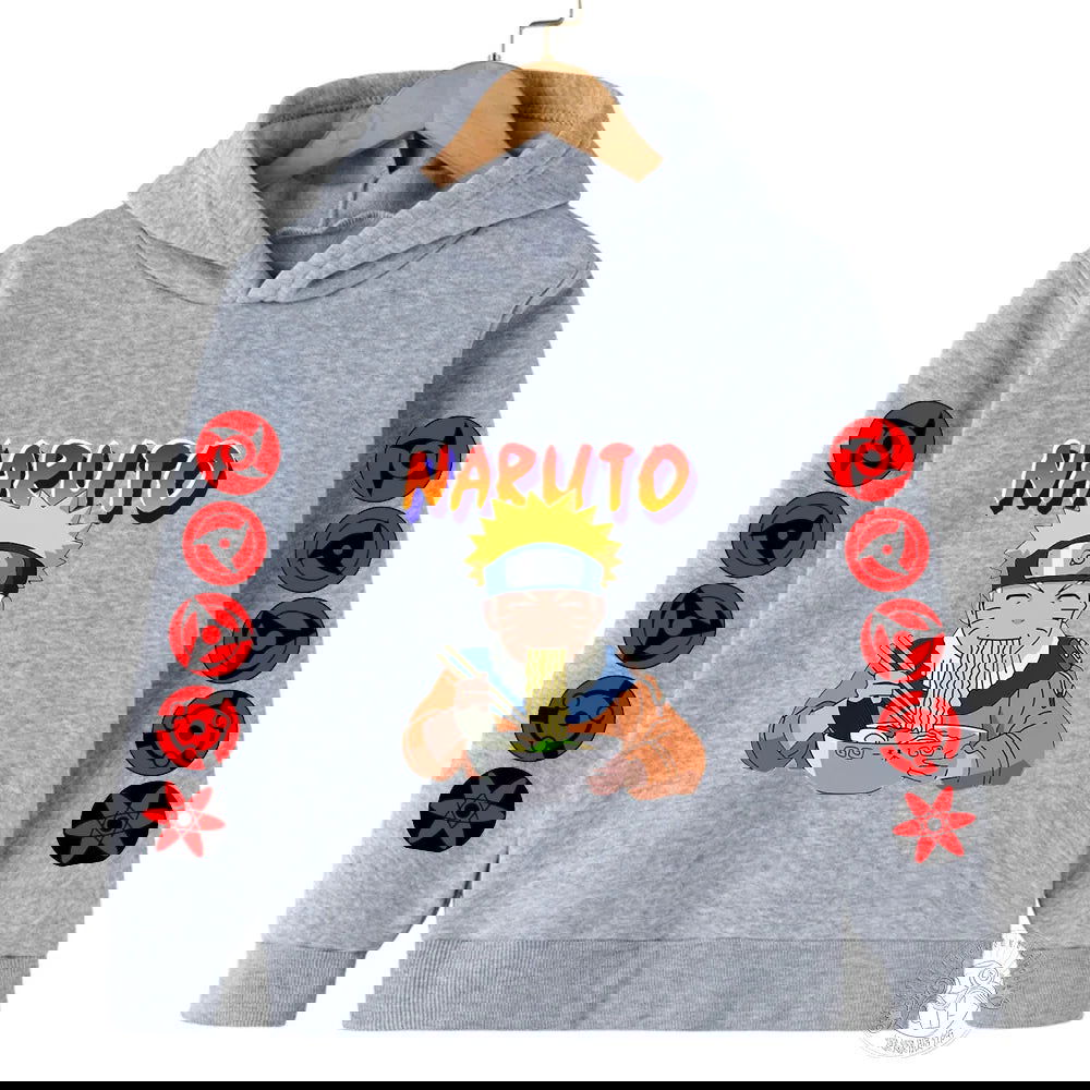 Naruto Fashion Hoodie Children's Printed Casual Clothing Cartoon Autumn/Winter Fleece Hoodie Boys and Girls' Sportswear Top - LOCKDEALZ
