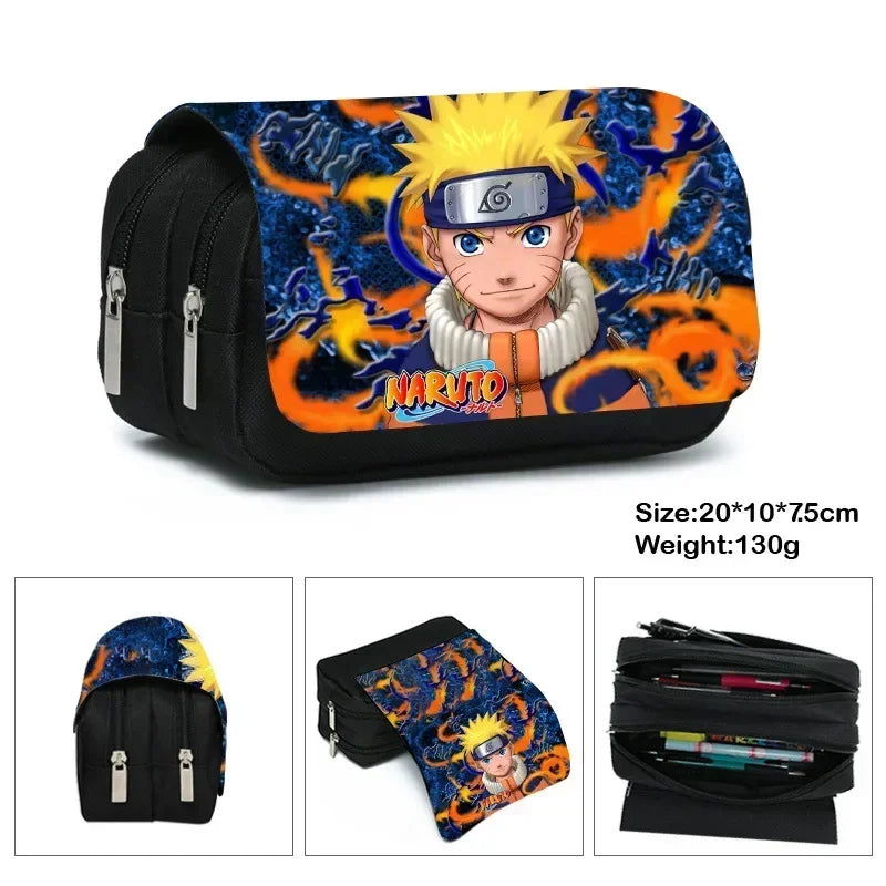Naruto Naruto Stationery Box Primary and Secondary School Students Cartoon Anime Pencil Case Children's Toys Gifts - LOCKDEALZ