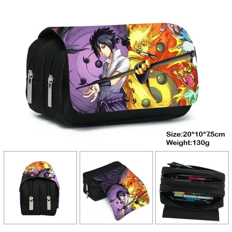 Naruto Naruto Stationery Box Primary and Secondary School Students Cartoon Anime Pencil Case Children's Toys Gifts - LOCKDEALZ